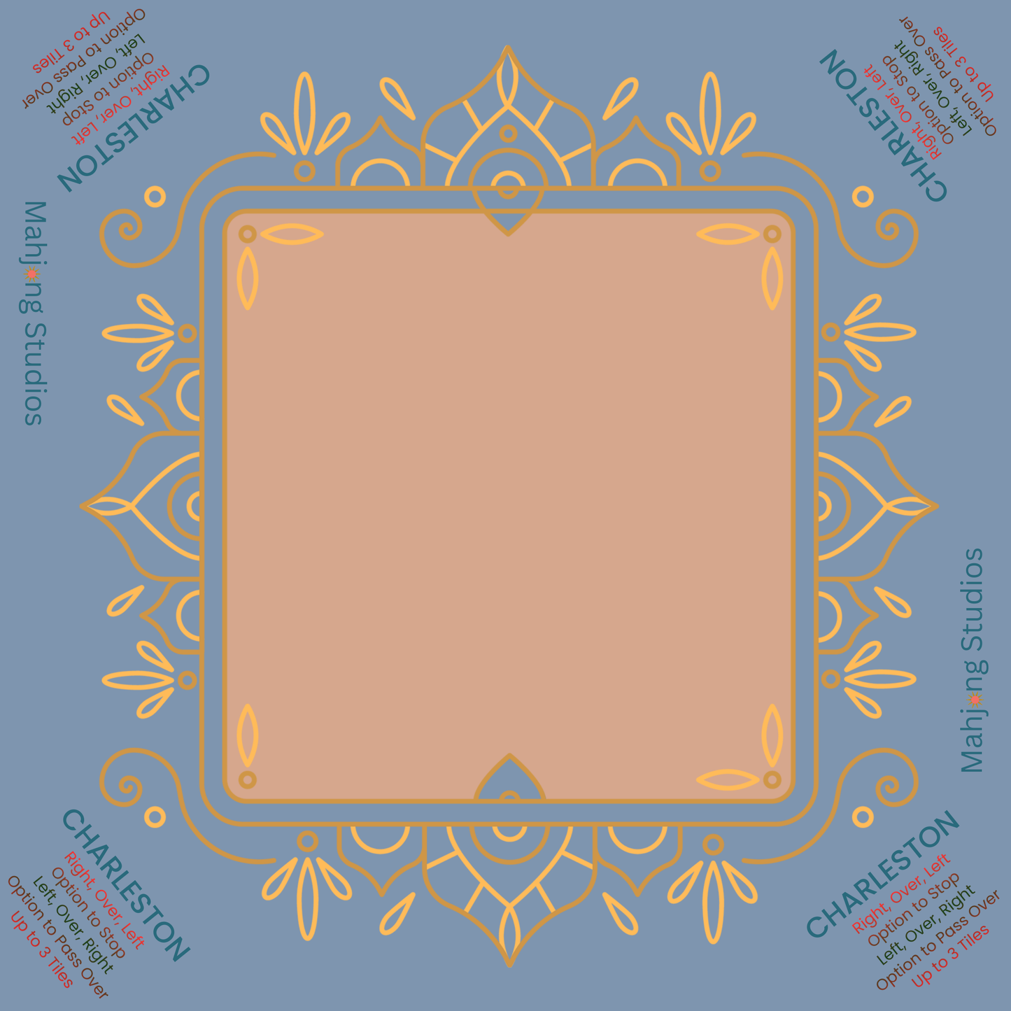 Mahjong Studios – Blue Element American Mahjong Tile Set (166 Tiles)