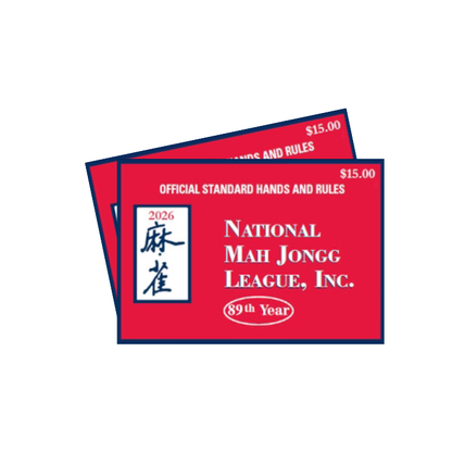 Mahjong Cards 2026, 1-4 Pack National Mah Jongg Card Large Print