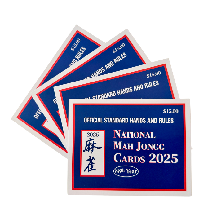 2025 National Mah Jongg League Playing Card - Set of 4