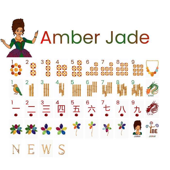 Amber Jade Mahjong Tiles - Preorder