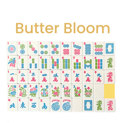 Mahjong Studios – American Mahjong Tile Set Yellow Lilac Ocean Blue