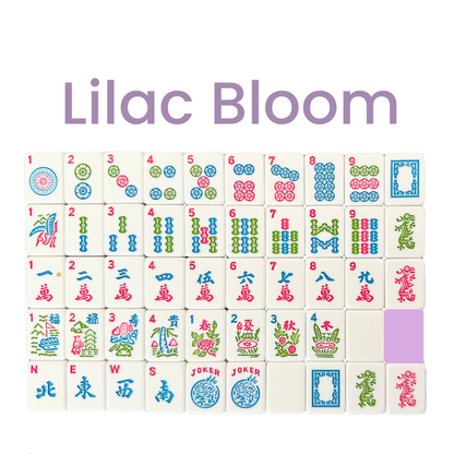 Mahjong Studios – American Mahjong Tile Set Yellow Lilac Ocean Blue