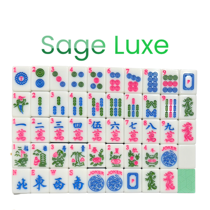 Mahjong Studios – American Mahjong Tile Set Green Tiles - Sage Luxe (Presale)