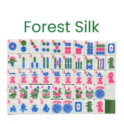 Mahjong Studios – American Mahjong Tile Set Green Tiles - Forest Silk - Preorder