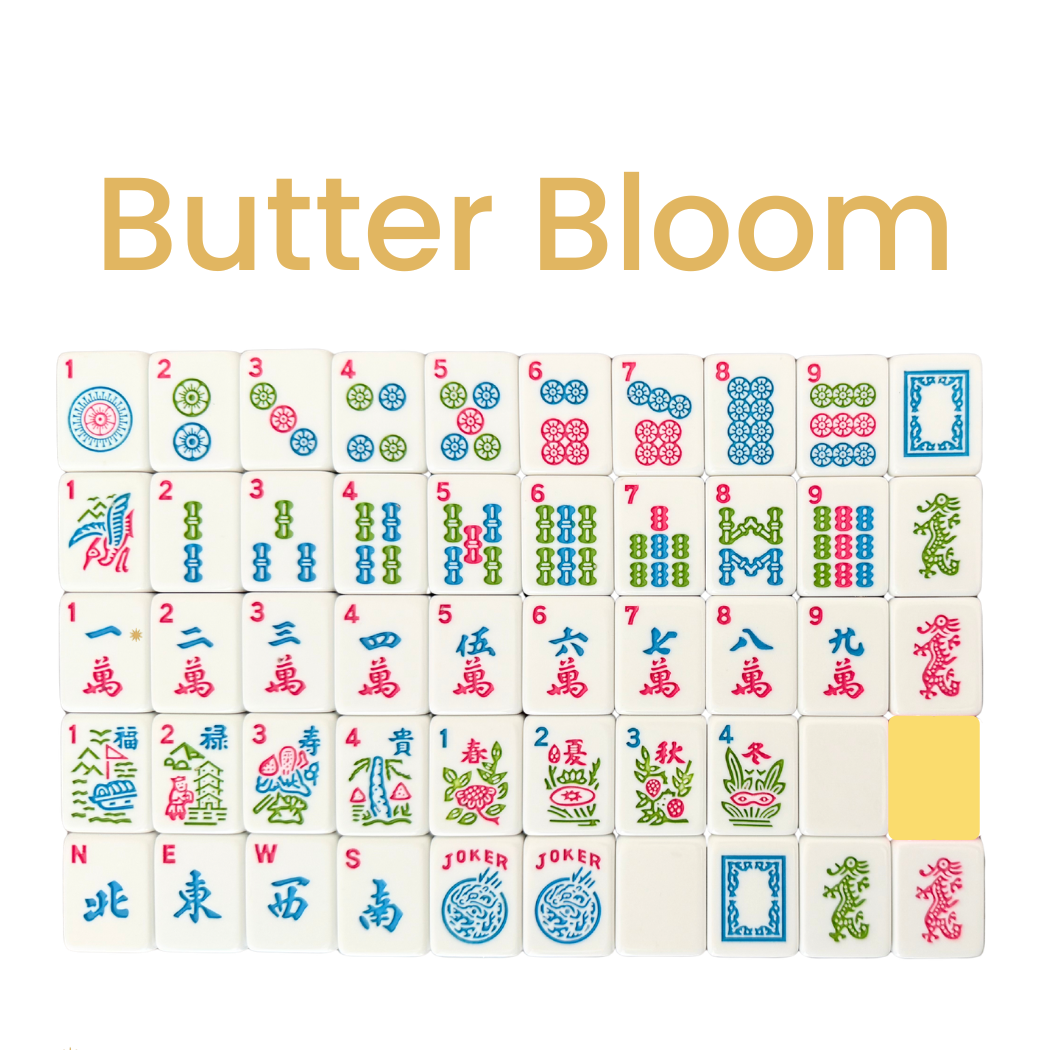 Mahjong Studios – American Mahjong Tile Set Butter Bloom