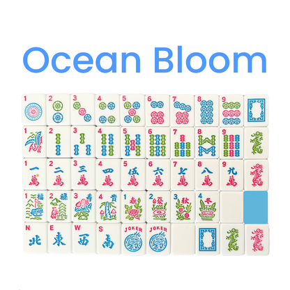 Mahjong Studios – American Mahjong Tile Set Ocean Bloom