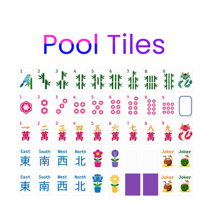 Mahjong Studios – American Floating Pool Mahjong Tiles