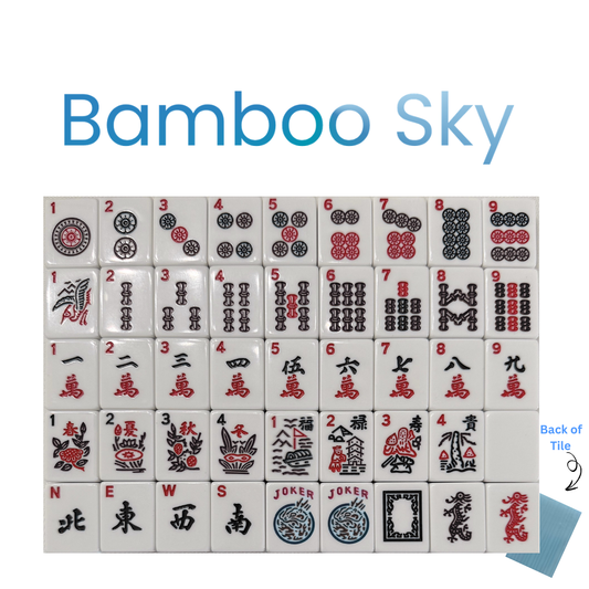 Mahjong Studios – Bamboo Sky American Mahjong Tile Set (166 Tiles)
