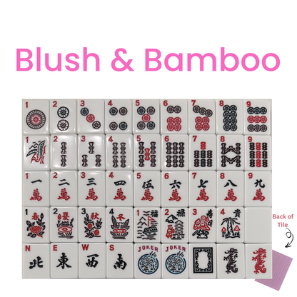 Mahjong Studios – Blush & Bamboo American Mahjong Tile Set (166 Tiles)