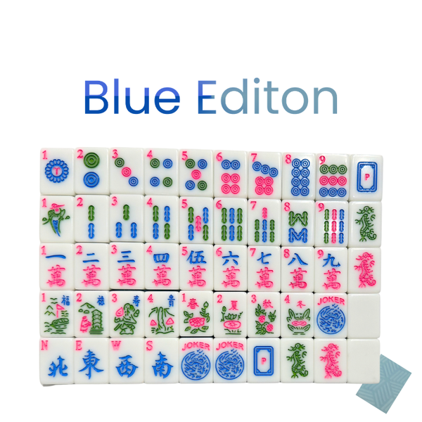 Mahjong Tiles - Blue Edition – American Mahjong Tile Set (166 Tiles) 2 ...