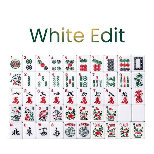 Mahjong Tiles - White Edit – American Mahjong Tile Set (166 Tiles) PREORDER