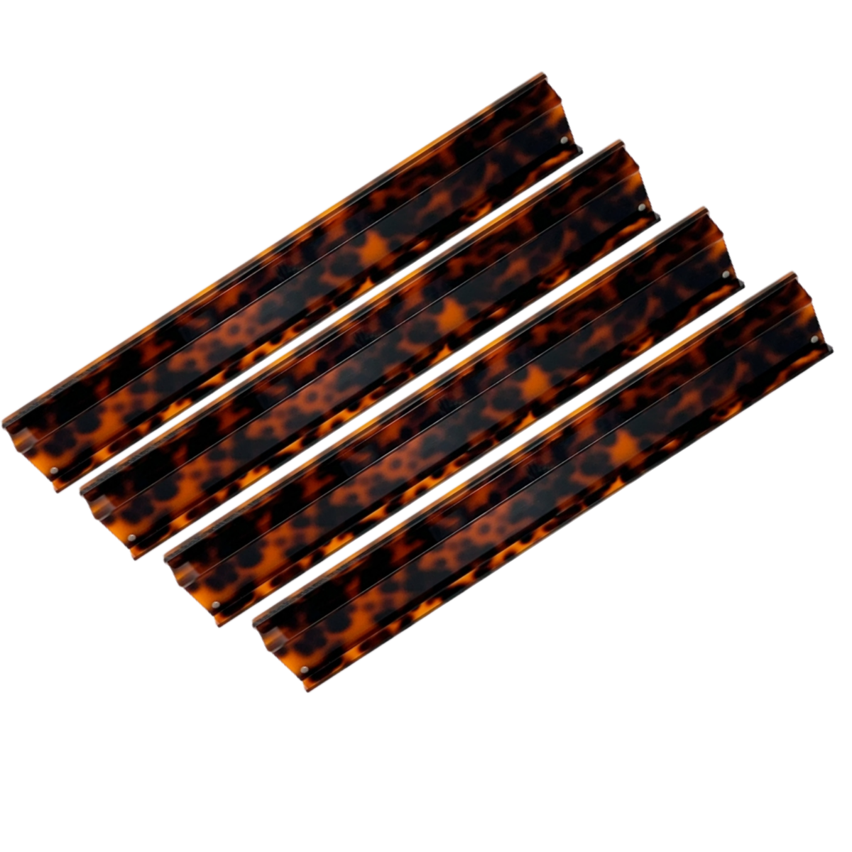 20" Luxury Handmade Tortoise Shell Acrylic Mahjong Racks and Pushers