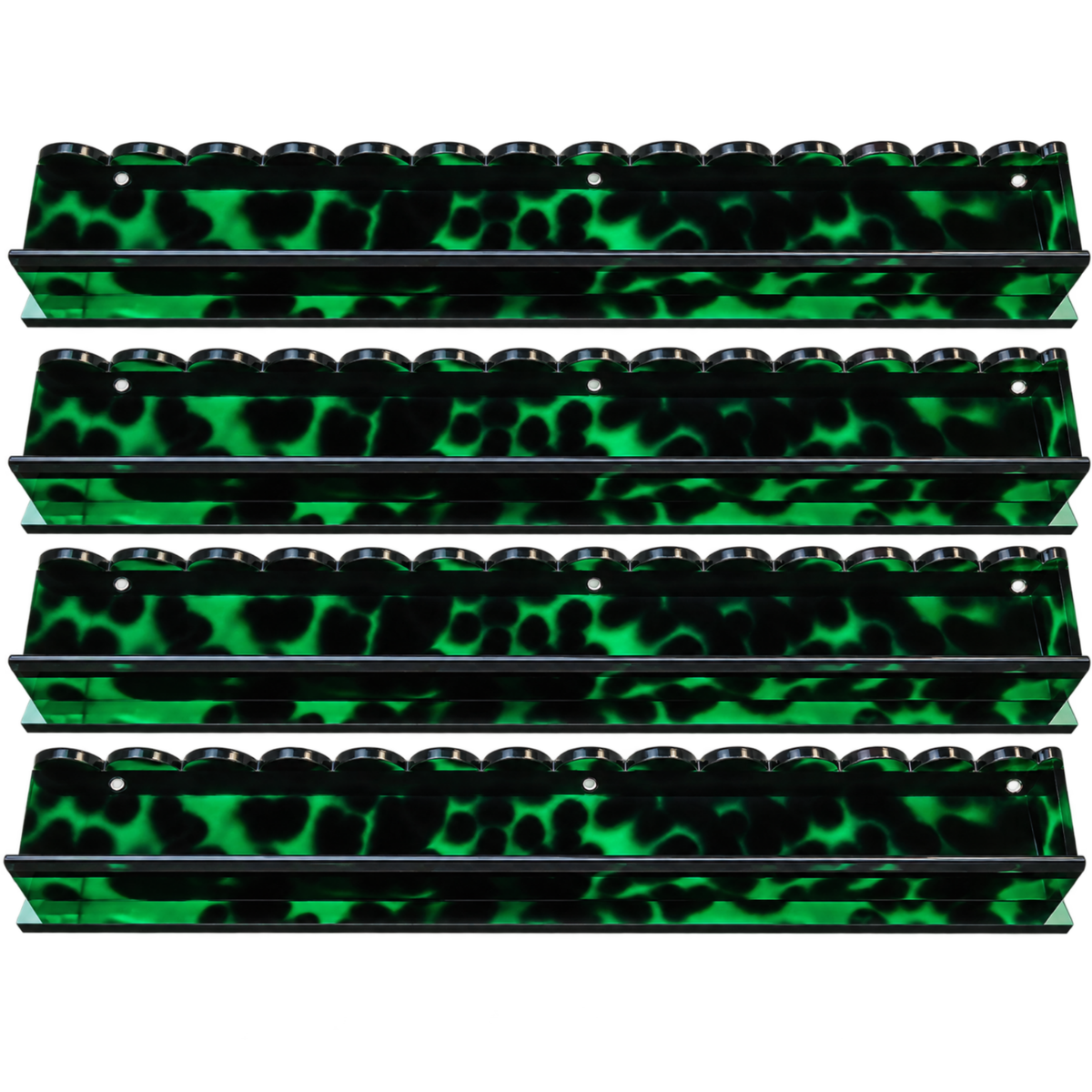 20" Luxury Handmade Tortoise Shell Acrylic Mahjong Racks and Pushers