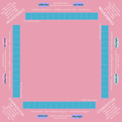 Mahjong Studios – Blue Element American Mahjong Tile Set (166 Tiles)