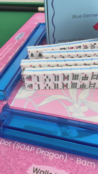 Mahjong Studios – Blue Element American Mahjong Tile Set (166 Tiles)