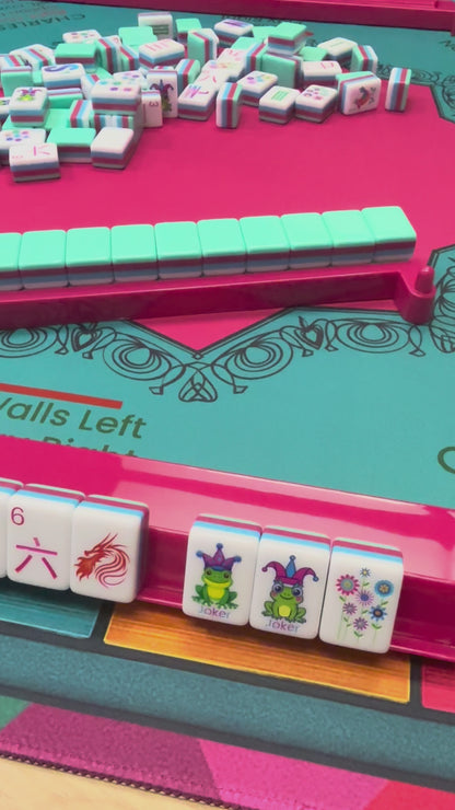 Teal - Lunaflor Mahjong Tiles - 160 American Mahjong Tiles