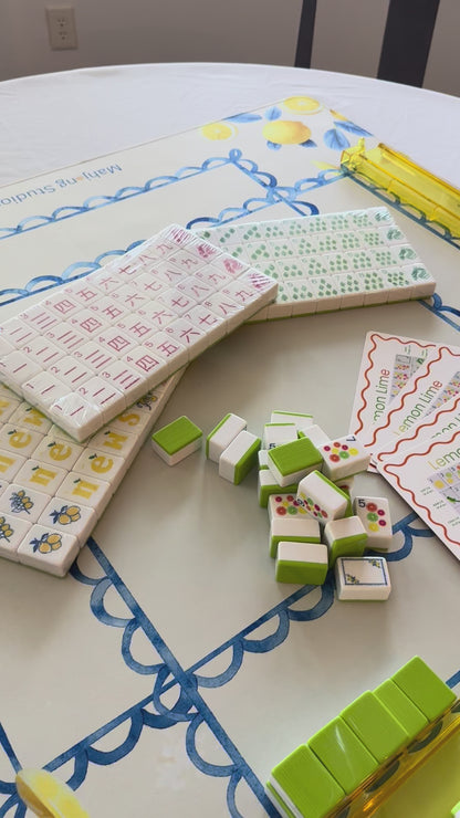 Mahjong Studios – American Mahjong Tiles - Lemon Lime Green Back