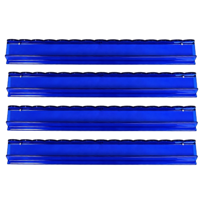 20" Clear Acrylic Scalloped Mahjong Rack & Pushers | Premium American Mahjong Rack Set PREORDER