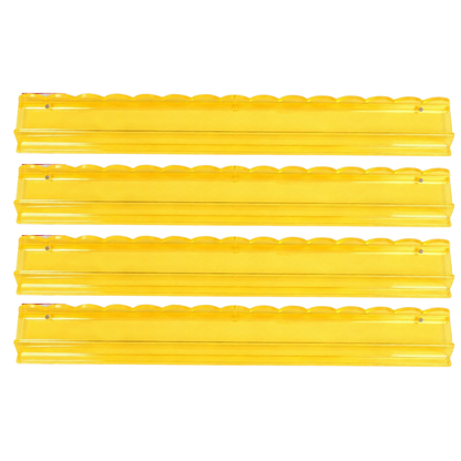 20" Clear Acrylic Scalloped Mahjong Rack & Pushers | Premium American Mahjong Rack Set PREORDER